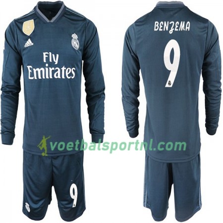 Real Madrid BENZEMA 11 Kind Uit Tenue 2018-19 L/S